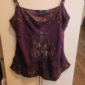 Hand crafted beaded top